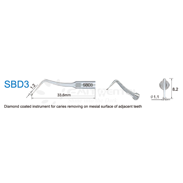 Cavity Preparation Scaling Tip SBD3 For SATELEC