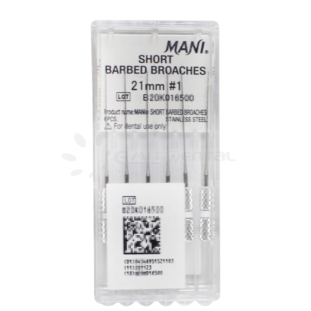 Mani Short Barbed Broaches 21mm #2 Original
