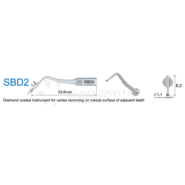 Cavity Preparation Scaling Tip SBD2 For SATELEC