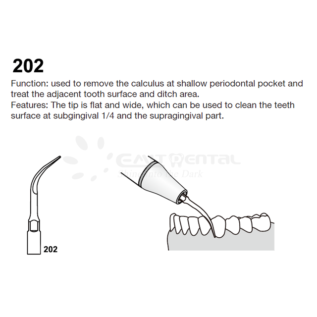 Scaler Tip 202 Universal for KaVo Piezoled PIEZOsoft Scalers - Buy 202 ...